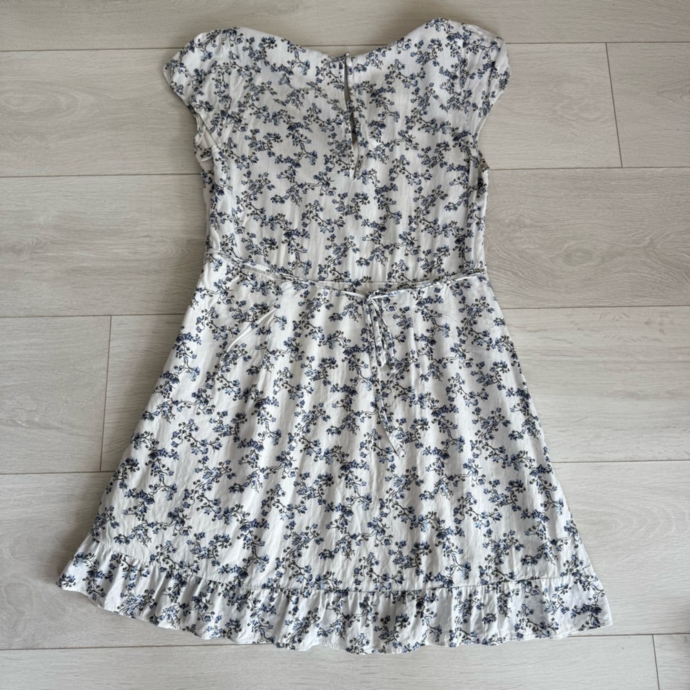Abercrombie & Fitch Ditsy Floral Cap Sleeve Mini Lined Dress w Pockets Size M - Picture 7 of 12